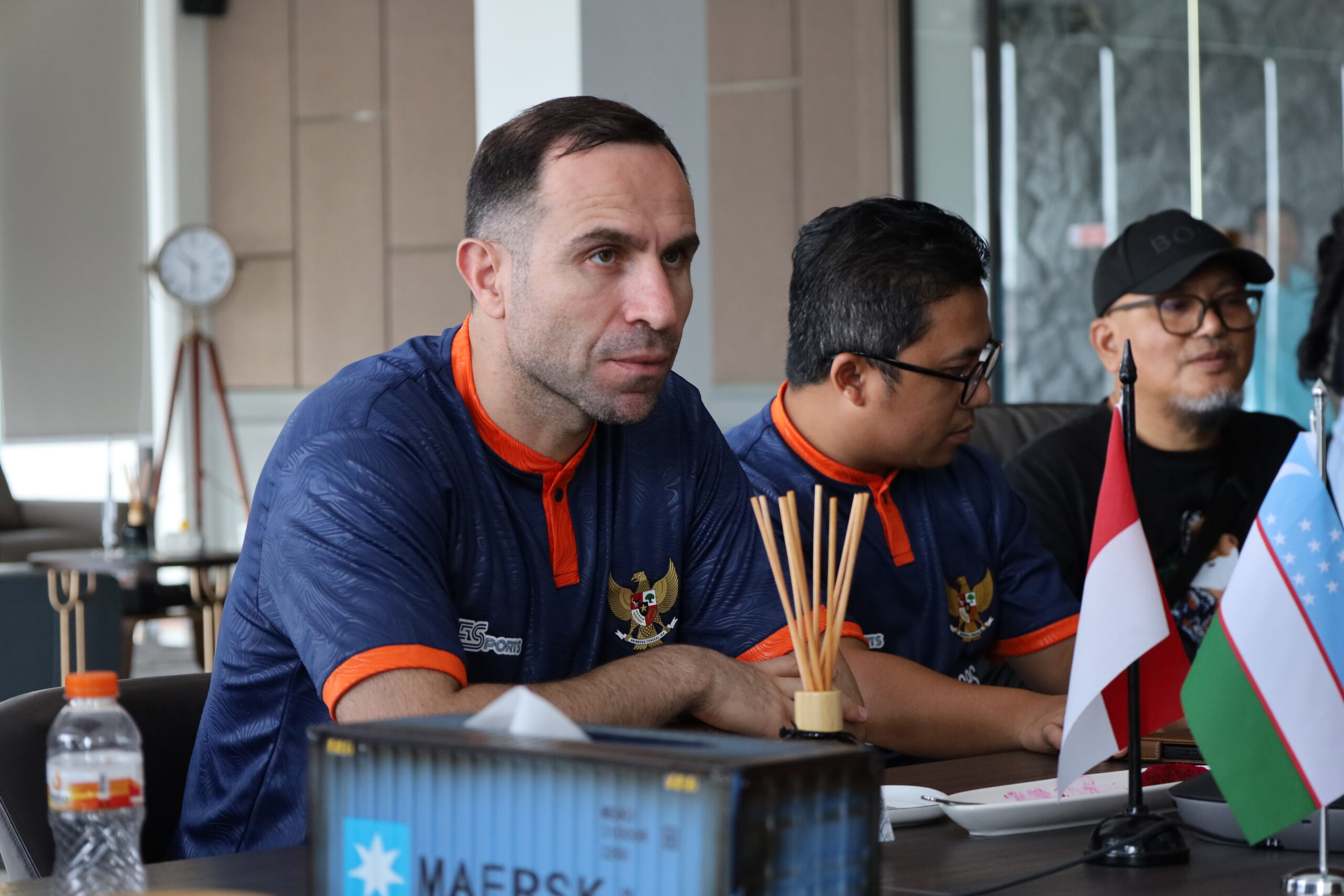 timur kapadze visits egi sport hq and have a meeting